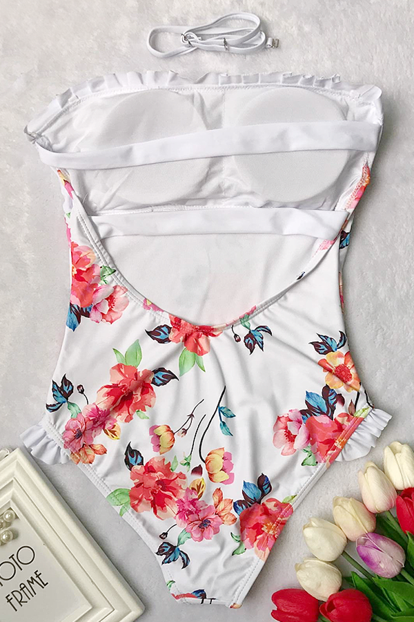 Traje de baño de una pieza con flores, Heather, de Beachsissi